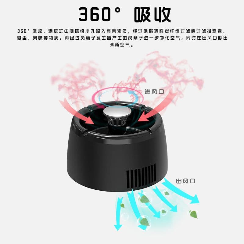 image-Source manufacturers negative ion air purifier ashtray home room office in addition to second-hand smoke dust car