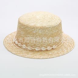 image-2022 new shell necklace straw hat Amazon ebay, new foreign trade wish