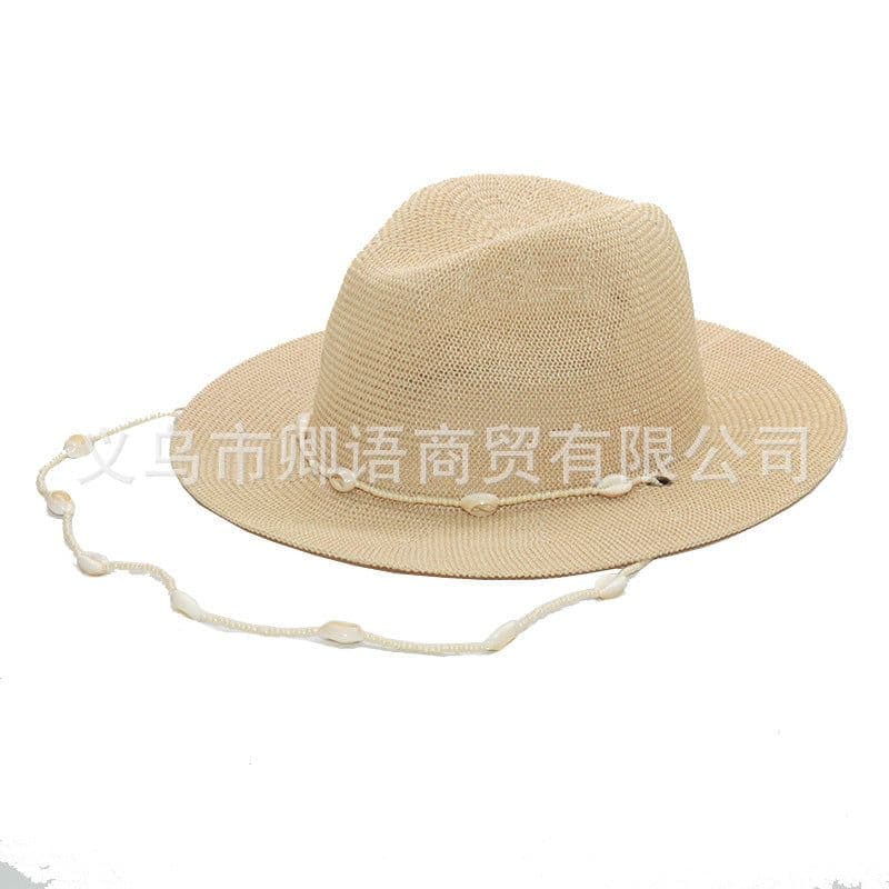 image-2022 new shell necklace straw hat Amazon ebay, new foreign trade wish
