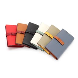 image-2022 new wallet European and American drawstring long ladies wallet top layer leather clutch bag contrast color leather women's handbag