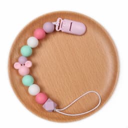 image-Amazon pacifier chain cartoon animal teether chain INS baby silicone pacifier clip baby products