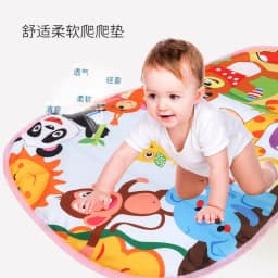 image-Baby fitness rack newborn baby carpet multi-function music pedal piano toy soothe baby piano and play