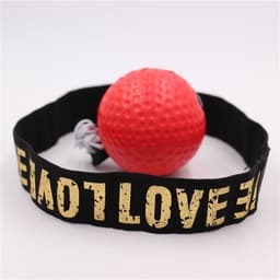 image-New nylon belt boxing reaction ball head-mounted Sanda fight training equipment head-mounted boxing speed ball
