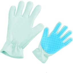 image-Pet Cleaning Supplies New Five Finger Suede Cat Gloves Bath Grooming Massage Brush One Piece Distribution