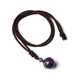 image-Hot Hand Woven Natural Stone Crystal Bead Necklace Tiger Stone Bead Pendant Men's Necklace
