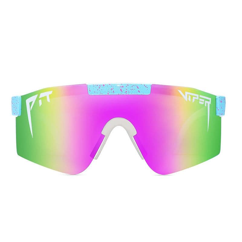 image-Pit Viper Large Frame Sports Windproof Riding Glasses Fashion Colorful Personality Polarized Sunglasses New Box