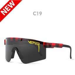 image-Pit Viper Large Frame Sports Windproof Riding Glasses Fashion Colorful Personality Polarized Sunglasses New Box