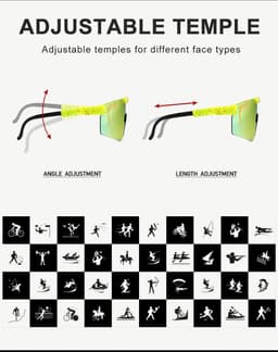 image-Pit Viper Large Frame Sports Windproof Riding Glasses Fashion Colorful Personality Polarized Sunglasses New Box
