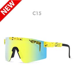 image-Pit Viper Large Frame Sports Windproof Riding Glasses Fashion Colorful Personality Polarized Sunglasses New Box