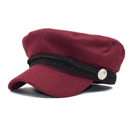 image-Fashion hat shade military octagonal hat autumn and winter retro patchwork beret women England style