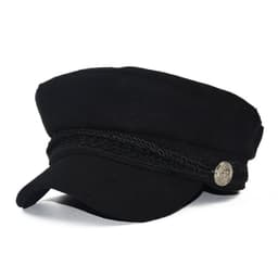 image-Fashion hat shade military octagonal hat autumn and winter retro patchwork beret women England style