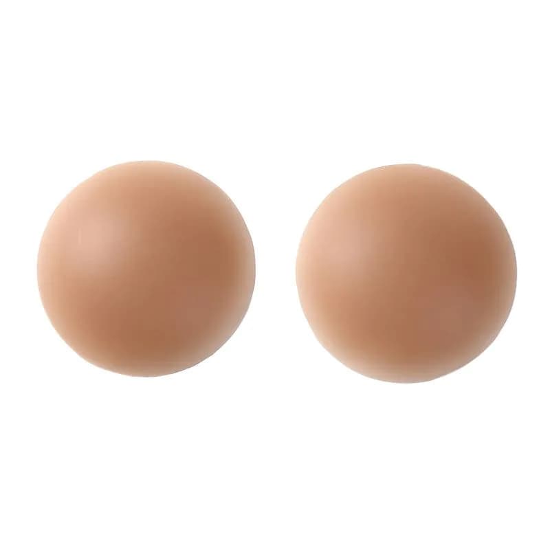 image-Cross-border 2020 new silicone chest stickers invisible bra anti-glare stickers silicone breast stickers anti-bump nipple stickers