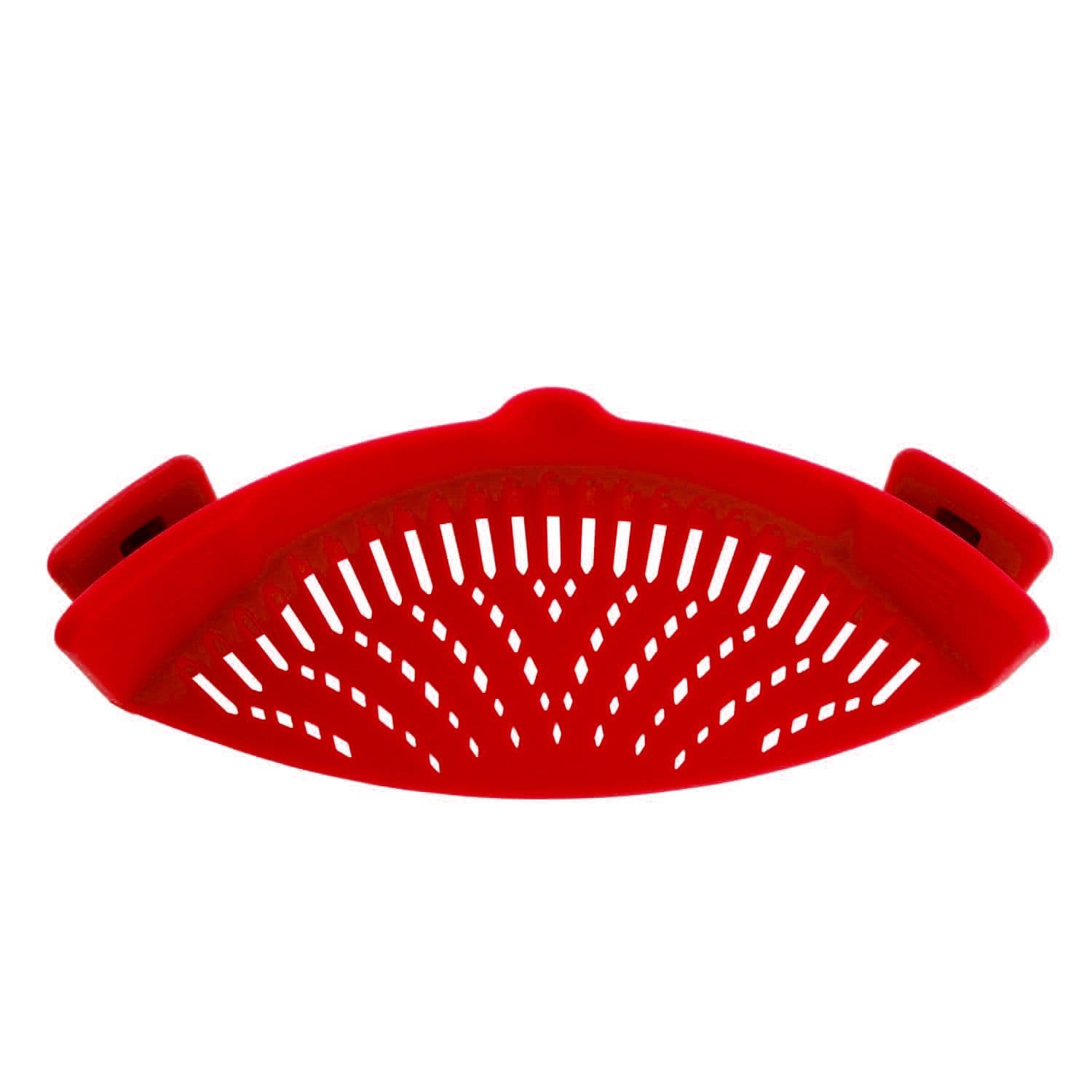 image-Silicone drainer pot side draining block household creative noodles vegetables pouring vegetables filter anti-spill leakage baffle drainer