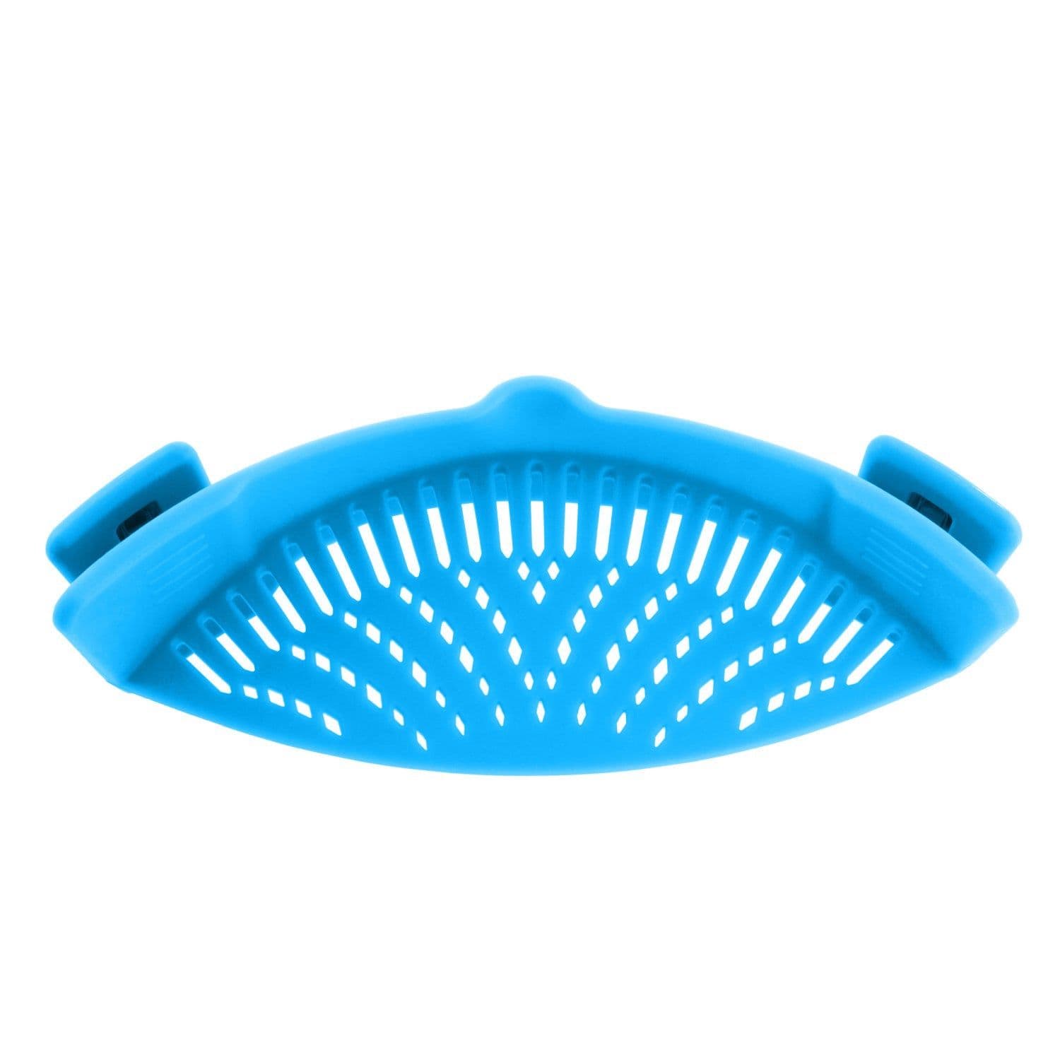 image-Silicone drainer pot side draining block household creative noodles vegetables pouring vegetables filter anti-spill leakage baffle drainer