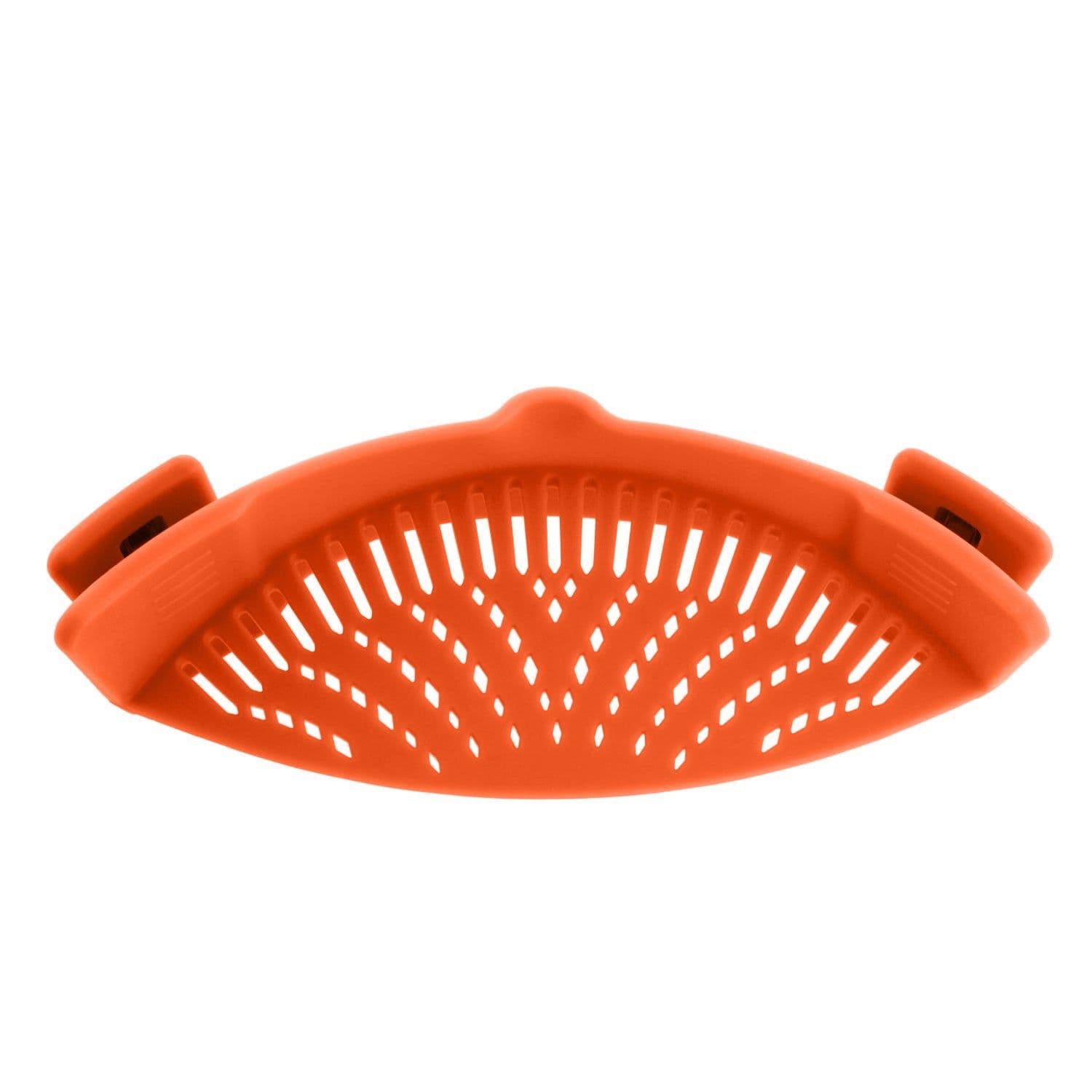 image-Silicone drainer pot side draining block household creative noodles vegetables pouring vegetables filter anti-spill leakage baffle drainer