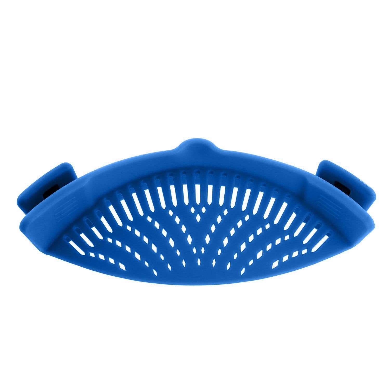 image-Silicone drainer pot side draining block household creative noodles vegetables pouring vegetables filter anti-spill leakage baffle drainer