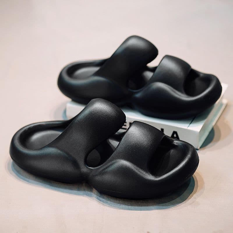 image-Fat pier pier heightening slippers 2022 summer fat man creative fashion trendy outdoor men and women couple sandals and slippers