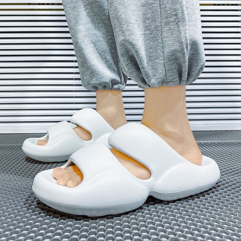 image-Fat pier pier heightening slippers 2022 summer fat man creative fashion trendy outdoor men and women couple sandals and slippers
