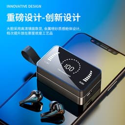 image-Cross-border new H3 S20tws new private model wireless bluetooth digital display binaural sports headphones