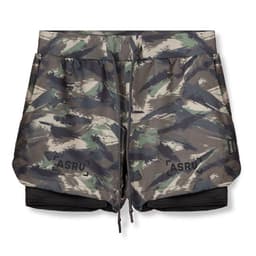 image-2022 summer men's shorts Europe and the United States large size mesh double-layer sports shorts anti-glare outdoor training quick-drying pants