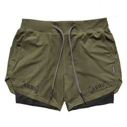 image-2022 summer men's shorts Europe and the United States large size mesh double-layer sports shorts anti-glare outdoor training quick-drying pants