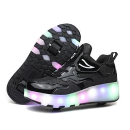 image-Cross-border special for Heelys shoes LED hair smooth roller shoes boys and girls student sports single and double wheels Amazon