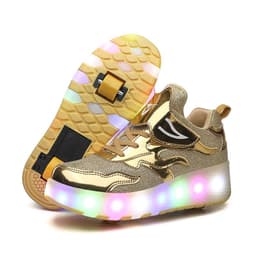 image-Cross-border special for Heelys shoes LED hair smooth roller shoes boys and girls student sports single and double wheels Amazon
