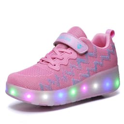 image-Cross-border special for Heelys shoes LED hair smooth roller shoes boys and girls student sports single and double wheels Amazon