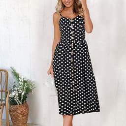 image-AliExpress 2019 summer European and American new cross-border hot selling sexy suspenders button backless dress female 8022