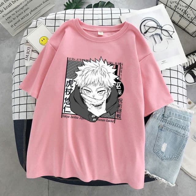 image-New Spell Fighting Graphic T-Shirt Men's Women's Street Retro Graphic Print Top Short Sleeves