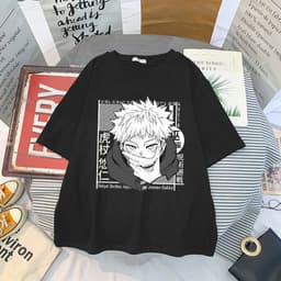 image-New Spell Fighting Graphic T-Shirt Men's Women's Street Retro Graphic Print Top Short Sleeves