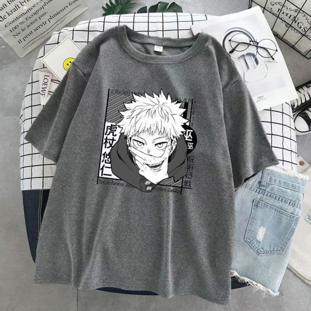 image-New Spell Fighting Graphic T-Shirt Men's Women's Street Retro Graphic Print Top Short Sleeves