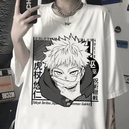image-New Spell Fighting Graphic T-Shirt Men's Women's Street Retro Graphic Print Top Short Sleeves