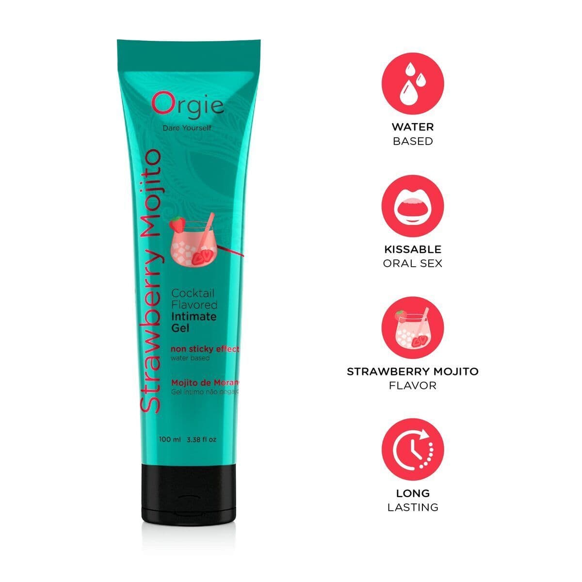 image-Lubricant Orgie Strawberry Mojito 100 ml Strawberry