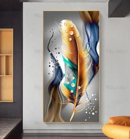 image-Postmodern abstract black yellow line canvas painting core wish AliExpress hot style painting core living room decoration painting
