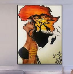 image-Postmodern abstract black yellow line canvas painting core wish AliExpress hot style painting core living room decoration painting