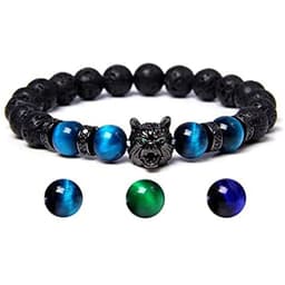 image-European and American cross-border jewelry natural stone beaded bracelet MOQ=100 pcs