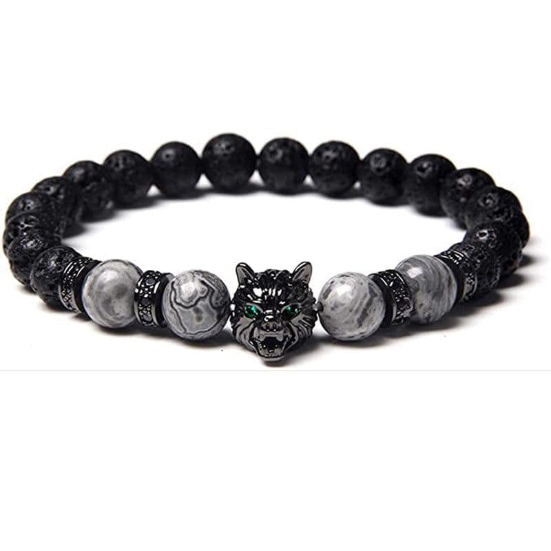 image-European and American cross-border jewelry natural stone beaded bracelet MOQ=100 pcs