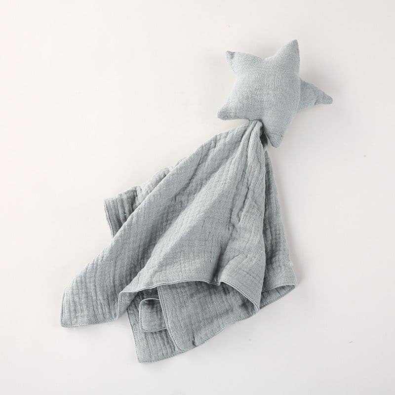 image-Cotton double gauze baby saliva towel sleeping bag blanket doll baby comfort towel can be imported rabbit blanket