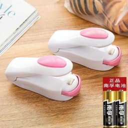 image-Candy color portable mini sealing machine snack plastic bag sealing machine household small hand pressure heat sealing machine wholesale