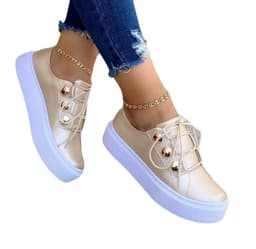 image-Large size casual shoes women's European and American new round toe thick bottom casual viscose shoes foreign trade single shoes wish Amazon