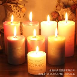 image-Aromatherapy candles classic cylindrical birthday romantic small candle wedding western food candlestick column wax factory wholesale