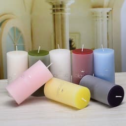 image-Aromatherapy candles classic cylindrical birthday romantic small candle wedding western food candlestick column wax factory wholesale