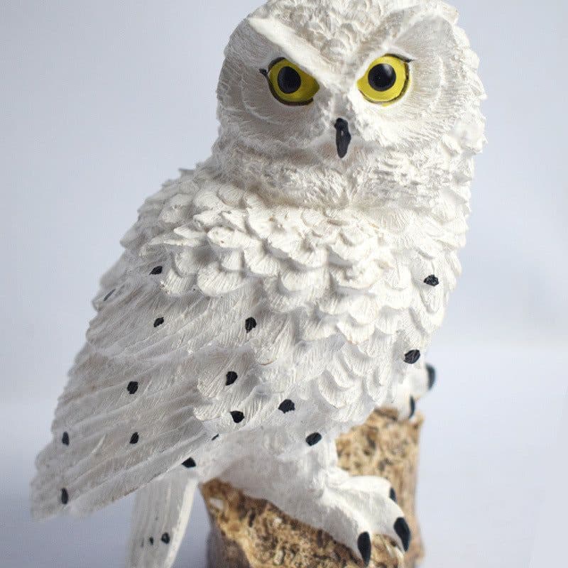 image-Amazon Hot Selling Owl Solar Lawn Light Resin Floor Plug Light Waterproof Garden Decoration Landscape Light