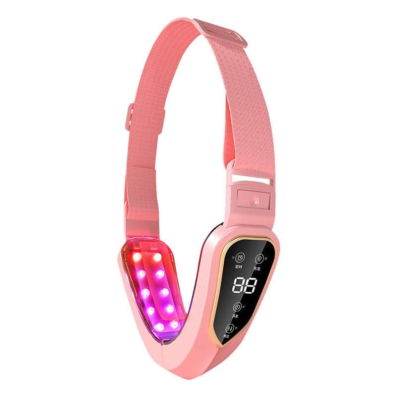 image-Face-sculpting instrument artifact lifting and tightening mask small v-face massager face-shaping device micro-vibration masseter chin beauty instrument