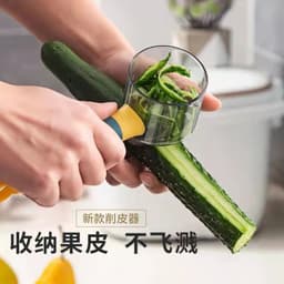 image-Household multi-function peeler with barrel peeler peeling peeler with storage box peeling apple peeler peeler
