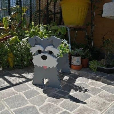 image-Cross-border independent station popular dog-planter pet dog flower pot potted garden home decoration ornaments