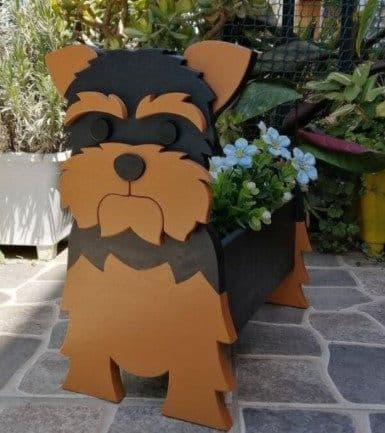 image-Cross-border independent station popular dog-planter pet dog flower pot potted garden home decoration ornaments