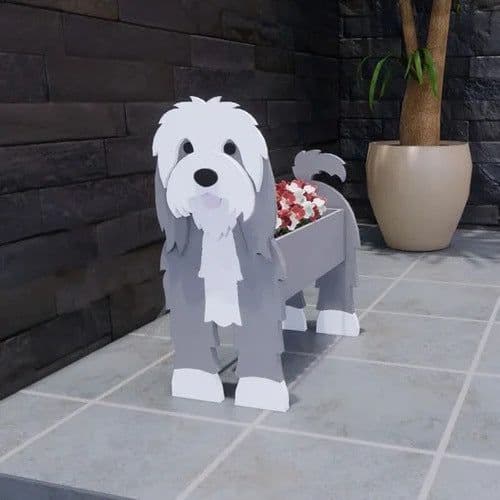 image-Cross-border independent station popular dog-planter pet dog flower pot potted garden home decoration ornaments