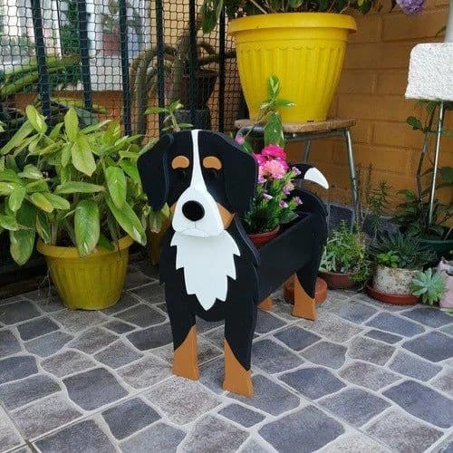image-Cross-border independent station popular dog-planter pet dog flower pot potted garden home decoration ornaments